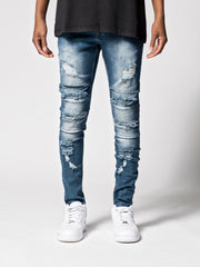 Blue Distressed Jeans