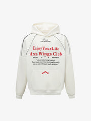 Inspirational Slogan Letter Print Retro Hoodie