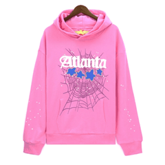 Sp5der Atlanta Hoodie-Pink #5503