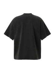 Letter Graphic Crew-Neck T-Shirt