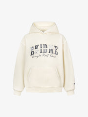 Heavy Lace Check Patch Embroidered Hoodie