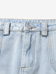 Pleated Panelled Scimitar Jeans