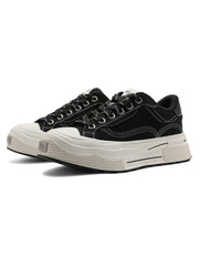 Contrast Color Derivative Casual Canvas Shoes