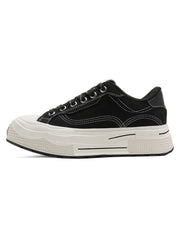 Contrast Color Derivative Casual Canvas Shoes