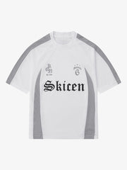 Thesupermade Gothic Font Jersey Street Rap T-Shirt