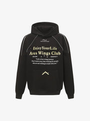 Inspirational Slogan Letter Print Retro Hoodie