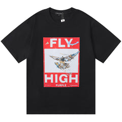 Purple Brand Fly High Print T-Shirt