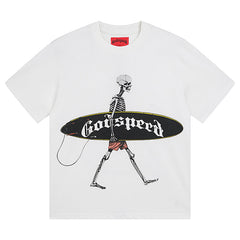 Godspeed Skeletons Surf Day T-Shirts #3025