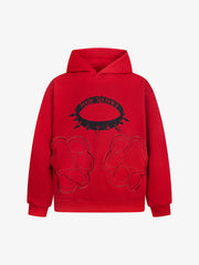 Retro Cat Collar Pocket Hoodie