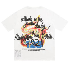 RRR123 Rainbow Snake Foam Letter Print T-shirts
