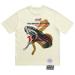 RRR123 python lettering print T-shirt