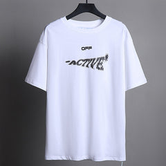 OFF WHITE Alphabet Arrow Pattern T-Shirts