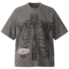 SAINT MICHAEL Skeleton Print T-Shirts