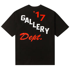 Gallery Dept Logo Printed T-Shirt Black Loose Fit