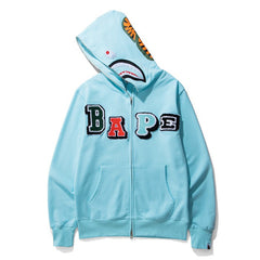 BAPE Multi Fonts Shark Full Zip Hoodies