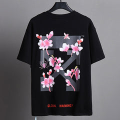 OFF WHITE Bee flower arrow pattern T-Shirt