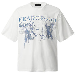 FEAR OF GOD Thorn barrage print T-Shirts