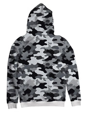 Camouflage Print Contrast Hoodie