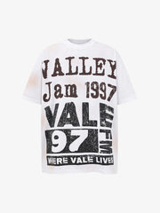 Punk Hand-Painted Wasteland Slogan Letter T-shirt