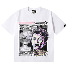 Hellstar Letter Printed T-Shirt White