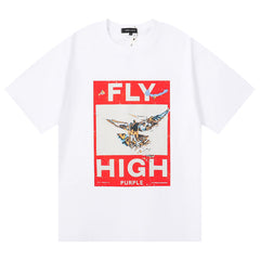 Purple Brand Fly High Print T-Shirt