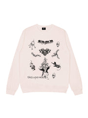 Thesupermade Mystic Emblem Graphic Crew Neck Sweatshirt