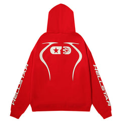 Hellstar Sports Jet Black / Red Hoodie