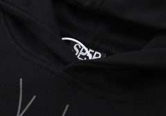 Sp5der Young Thug Punk Hoodie-Black #142