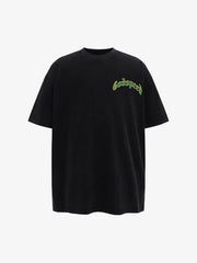 Mask Skull West Coast Hip-Hop Print T-shirt