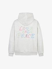 Colorful Beaded Letter Pattern Hoodie