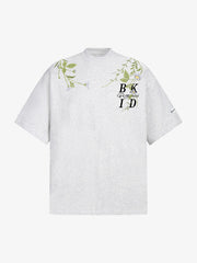 Floral Embroidered Oversized Short Sleeve T-Shirt