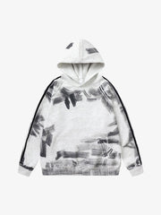 Thesupermade Dirty Brush Painted Graffiti Hoodie
