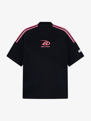 Retro Patchwork Stripe Short Sleeve T-Shirt