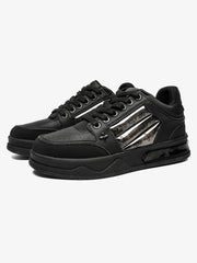 Dark Embroidered Letters Skate Shoes