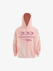 Heavy Washed Letter Print Hoodie