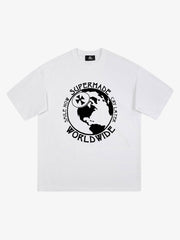 Thesupermade Globe Print T-shirt