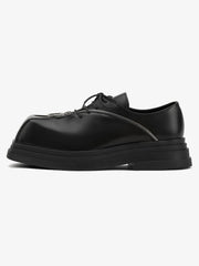 Thesupermade Punk Personality Zipper Design Leather Shoes - 2173