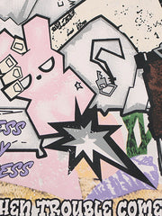 Graffiti Art Graphic T-Shirt - 2434