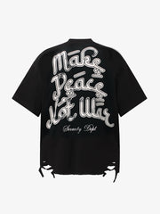Graffiti Letters Devil Design Graphic T-Shirt