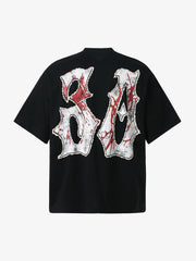 Graphic "BREAK" Print T-Shirt - 2431