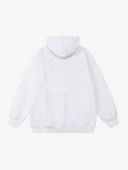 Thesupermade Blur Graphic Chain Hooded Sweatshirt