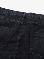 Deconstructed Split Pleated Pocket Cargo Jeans