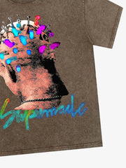 Thesupermade Street Artistic Painted Portrait T-shirt