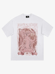 Thesupermade Mottled Angel Street Hip-Hop T-shirt - 2129