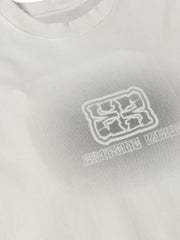 Washed  Patch Embroidery T-shirt